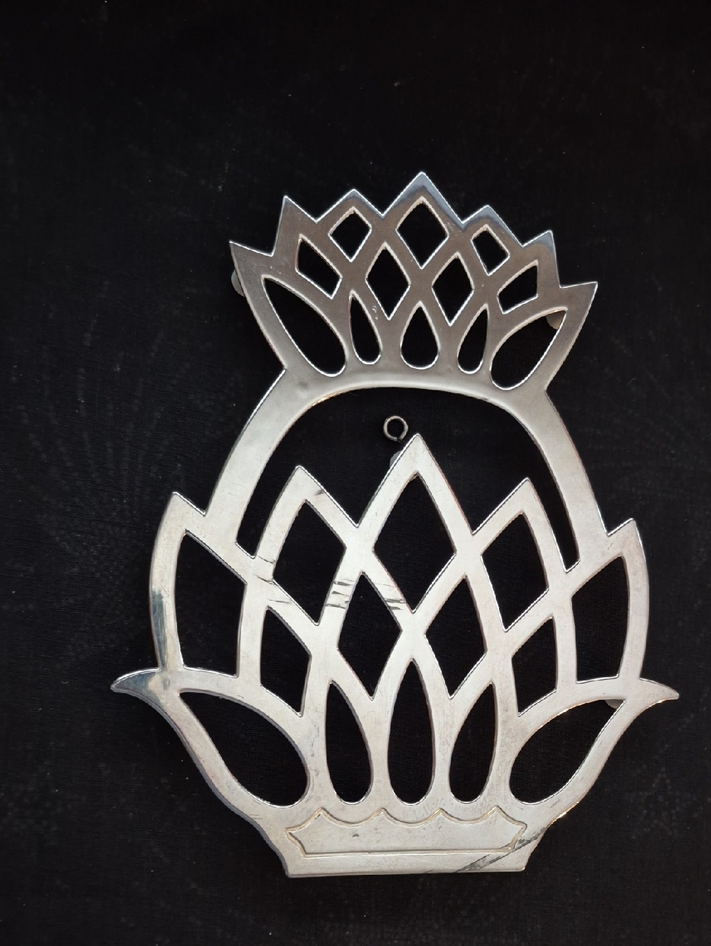 Beautiful Vintage Leonard Silverplated Pineapple Trivet Or Wall Hanger